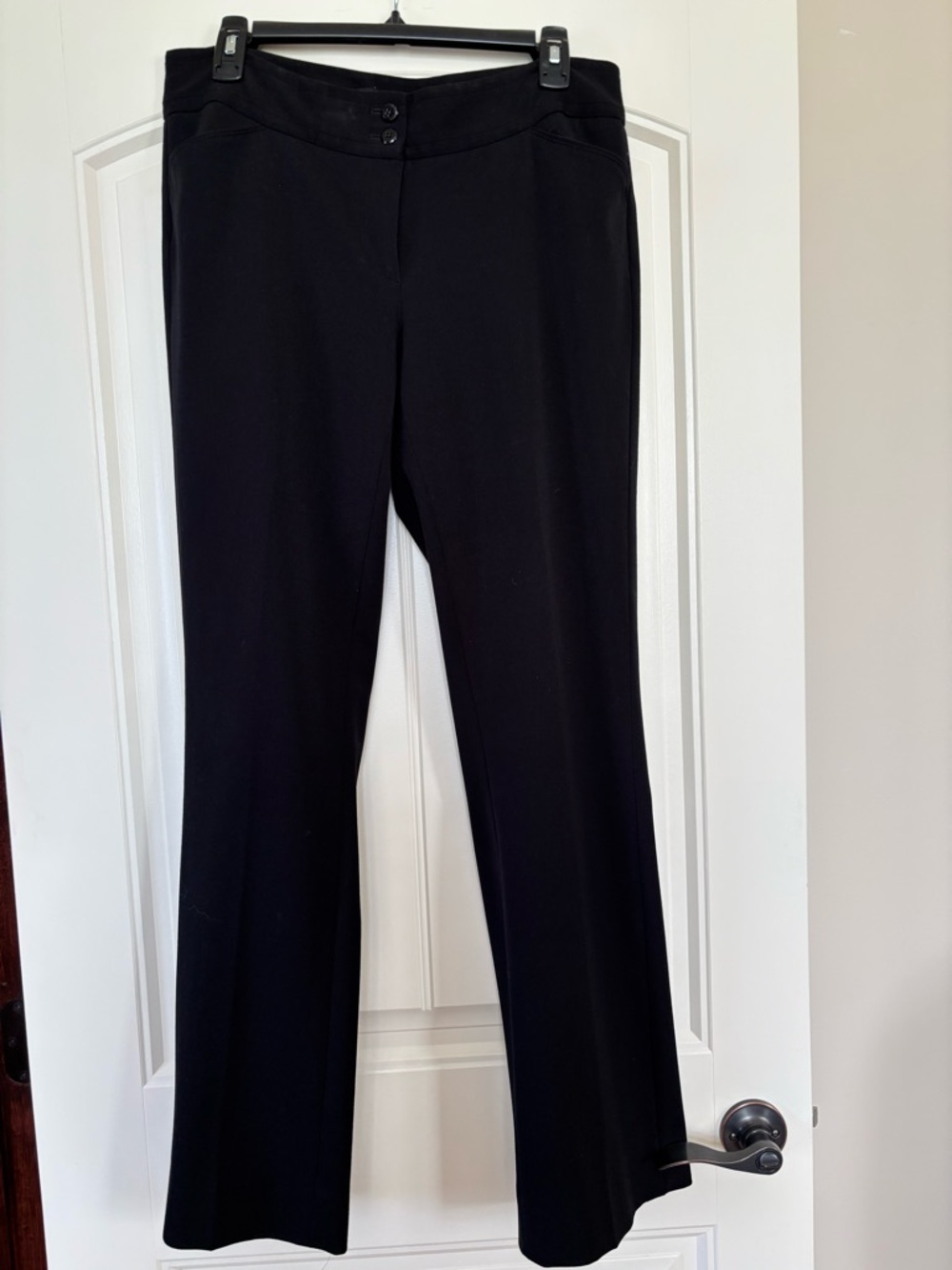 White House Black Market Black Boot Cut Dress Pants, Sz 6